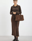 Gilmore Maxi Skirt - Espresso