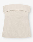 Lia Linen Top - Beige