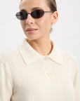 Petrea Knit Polo - Cream