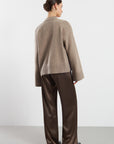Ames Satin Pants - Espresso