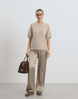 Ames Satin Pants - Nougat