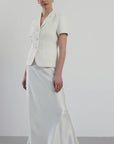 Cannes Tweed Jacket - Cream